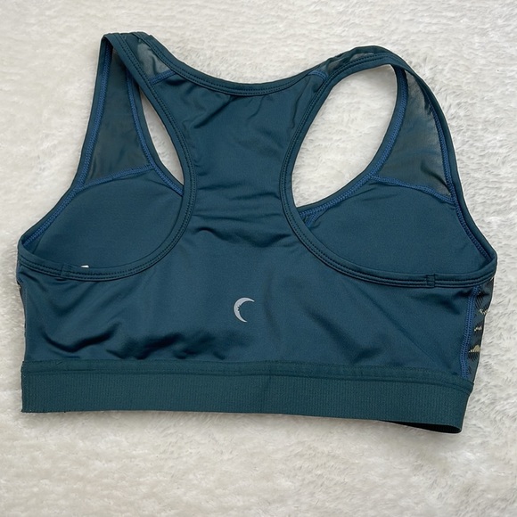 Zyia Bomber Bra RC Sports Bra Teal Leopard Size Medium - Picture 2 of 12